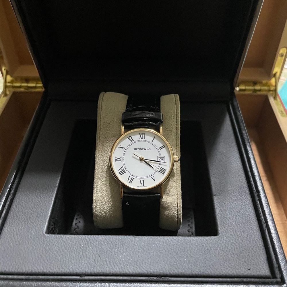 Tiffany & Co Watch with Genuine Leather Strap